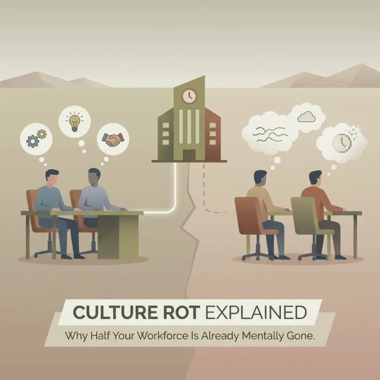 Culture Rot Explained in Under 3 Minutes: Why Half Your Workforce Is Already Mentally Gone