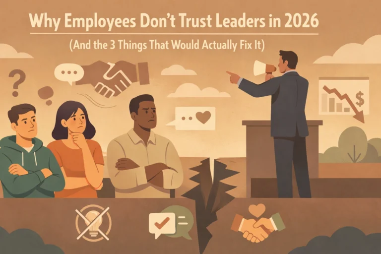 Why Employees Don't Trust Leaders in 2026 (And the 3 Things That Would Actually Fix It)