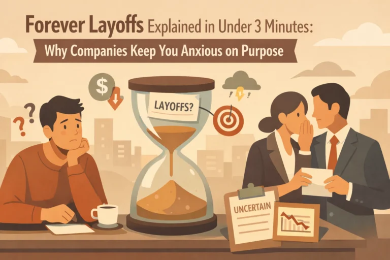 Forever Layoffs Explained in Under 3 Minutes: Why Companies Keep You Anxious on Purpose