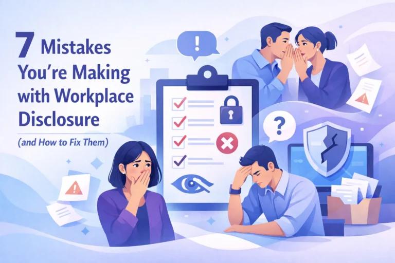 7 Mistakes You’re Making with Workplace Disclosure (and How to Fix Them)
