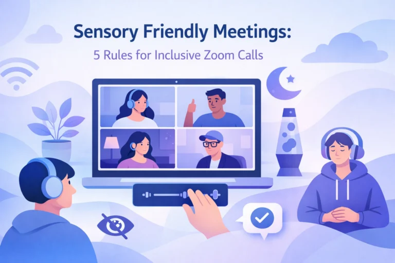 Sensory Friendly Meetings: 5 Rules for Inclusive Zoom Calls