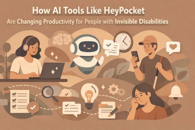 How AI Tools Like HeyPocket Are Changing Productivity for People with Invisible Disabilities