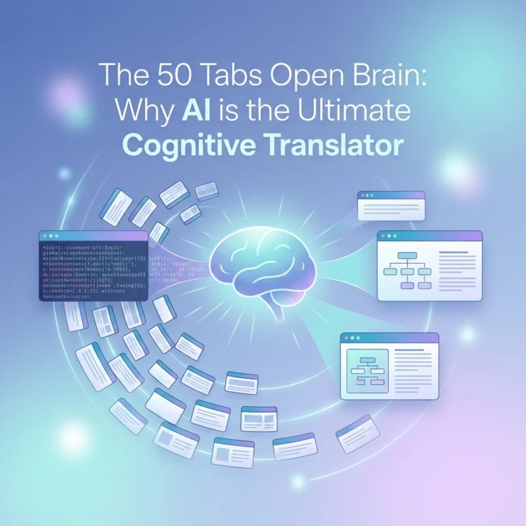 The 50 Tabs Open Brain: Why AI is the Ultimate Cognitive Translator