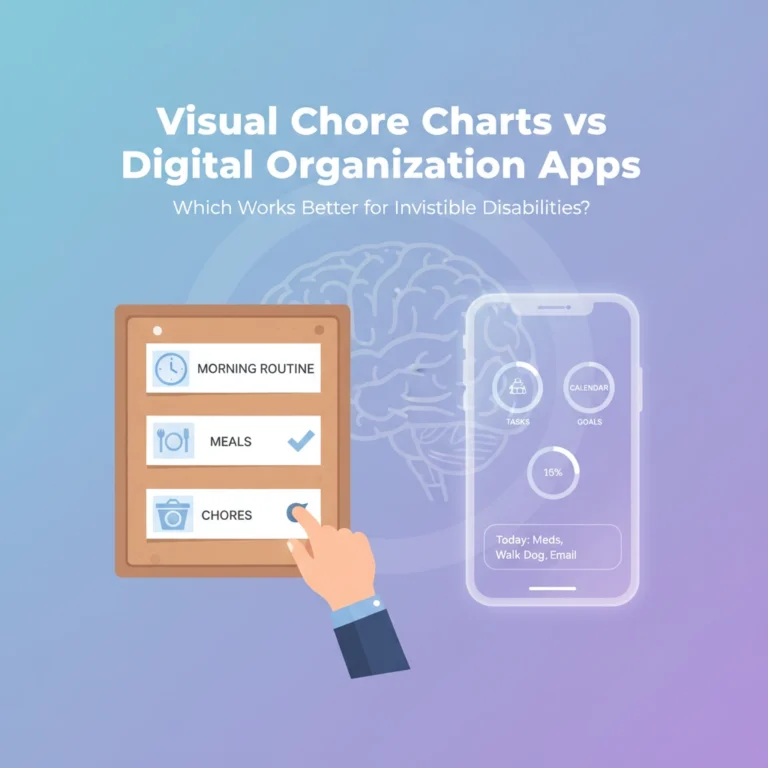 Visual Chore Charts vs Digital Organization Apps: Which Works Better for Invisible Disabilities?