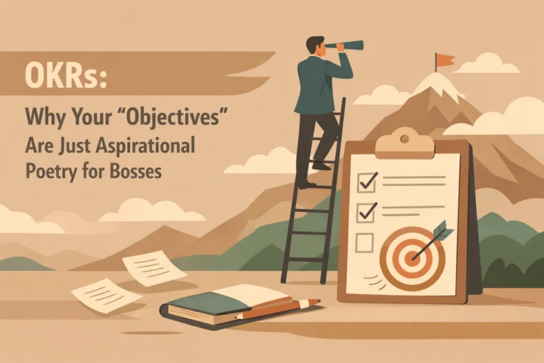 OKRs: Why Your ‘Objectives’ Are Just Aspirational Poetry for Bosses