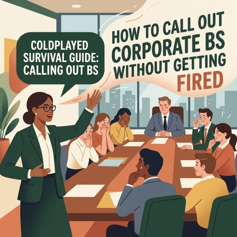 How to Call Out Corporate BS Without Getting Fired: The ColdPlayed Survival Guide